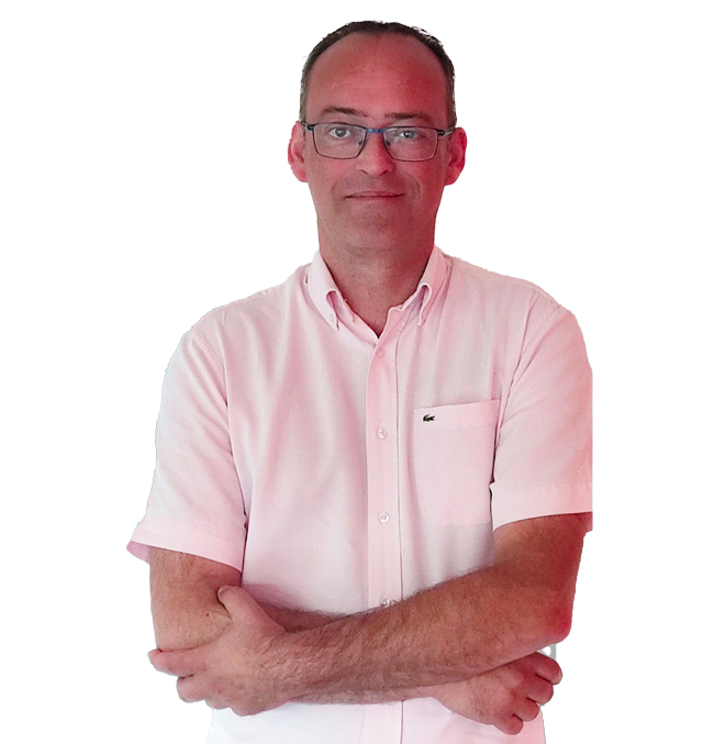 Portrait de Frédéric Zelfin, dirigeant de l’imprimerie IBL Graphique à Rouen