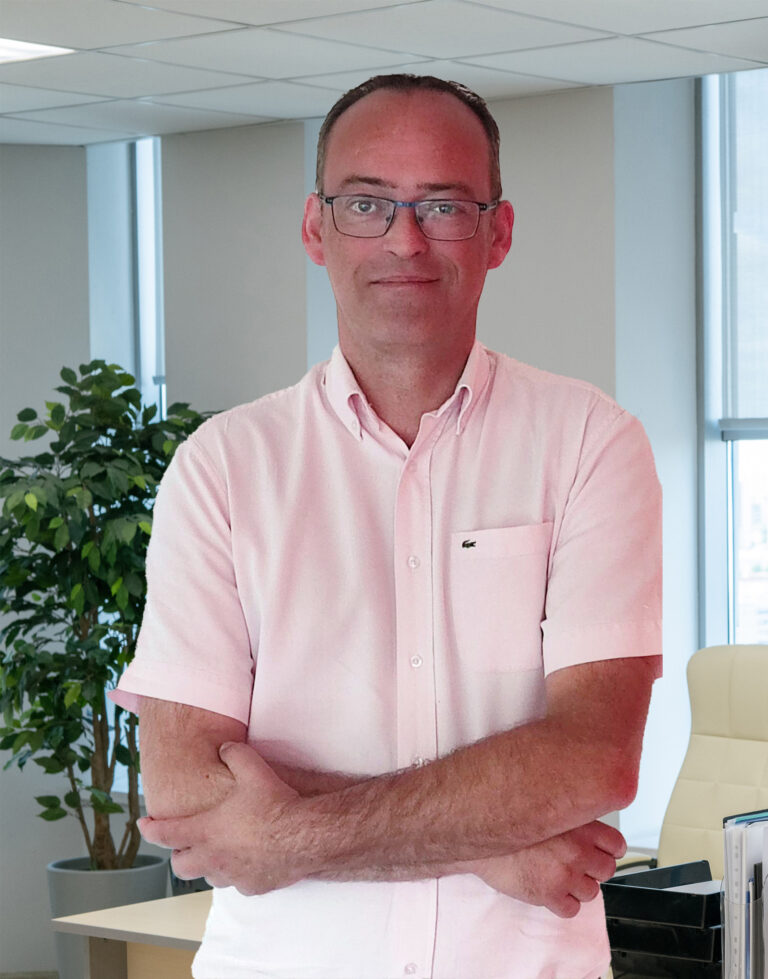 Portrait de Frédéric Zelfin, directeur d’IBL Graphique, imprimerie à Rouen